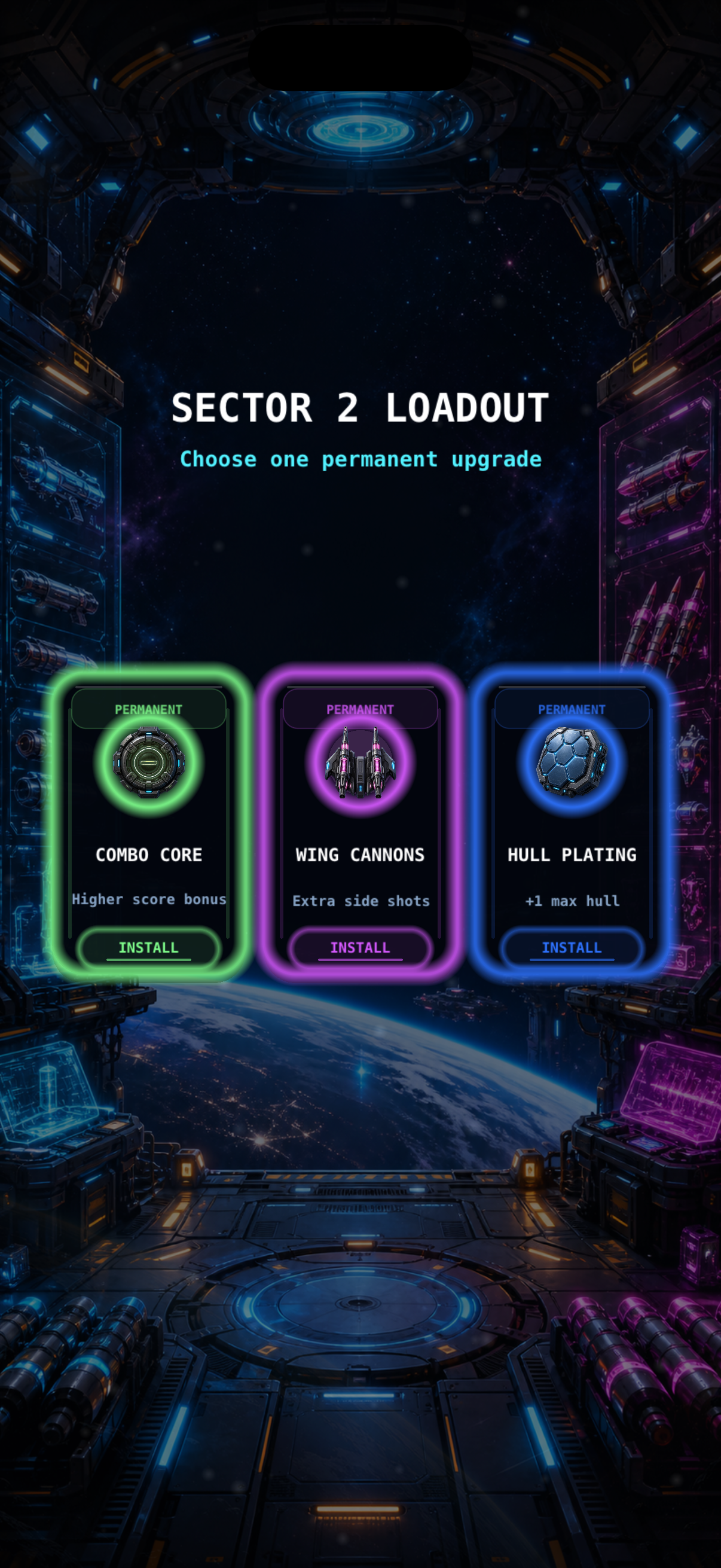 Starflight X permanent loadout selection